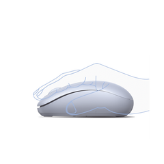 Mouse Inalámbrico 2.4G 800/1200/1600/2400 DPI | Función de 3 botones | Alcance 10m | Silencioso |  Ergonómico | Anti-caída y Anti-interferencias | Batería Alcalina AA incluida  | Color Dusty Blue.