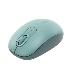Mouse Inalámbrico 2.4G 800/1200/1600/2400 DPI | Función de 3 botones | Alcance 10m | Silencioso |  Ergonómico | Anti-caída y Anti-interferencias | Batería Alcalina AA incluida  | Color Green.