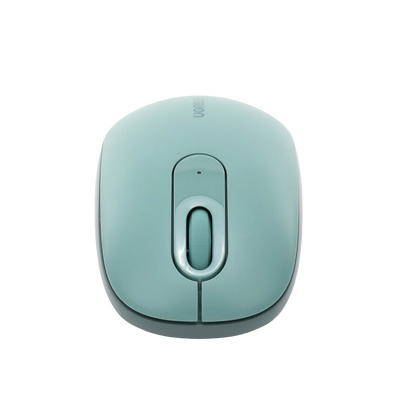 Mouse Inalámbrico 2.4G 800/1200/1600/2400 DPI | Función de 3 botones | Alcance 10m | Silencioso |  Ergonómico | Anti-caída y Anti-interferencias | Batería Alcalina AA incluida  | Color Green.