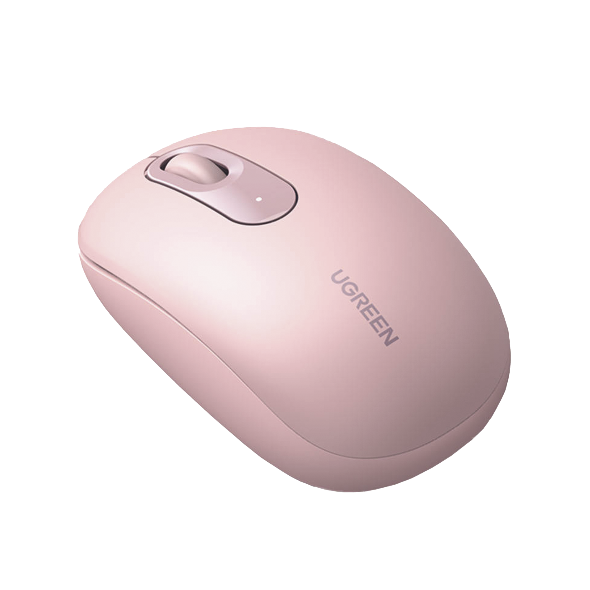 Mouse Inalámbrico 2.4G 800/1200/1600/2400 DPI | Función de 3 botones | Alcance 10m | Silencioso |  Ergonómico | Anti-caída y Anti-interferencias | Batería Alcalina AA incluida  | Color Dusty Pink.