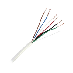 Bobina de Cable de 152 Metros de 6 x 20 AWG / BLINDADO / Color BLANCO / Aplicaciones en Control de Acceso, Audio e Instrumentación