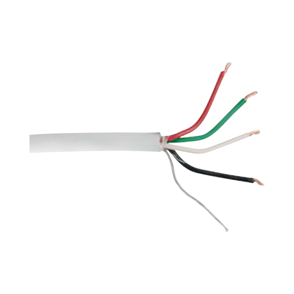 Cable 4 x 18 AWG / Blindado / 305 Metros (1000 Pies) / Riser / UL / Color Gris / Hecho en México