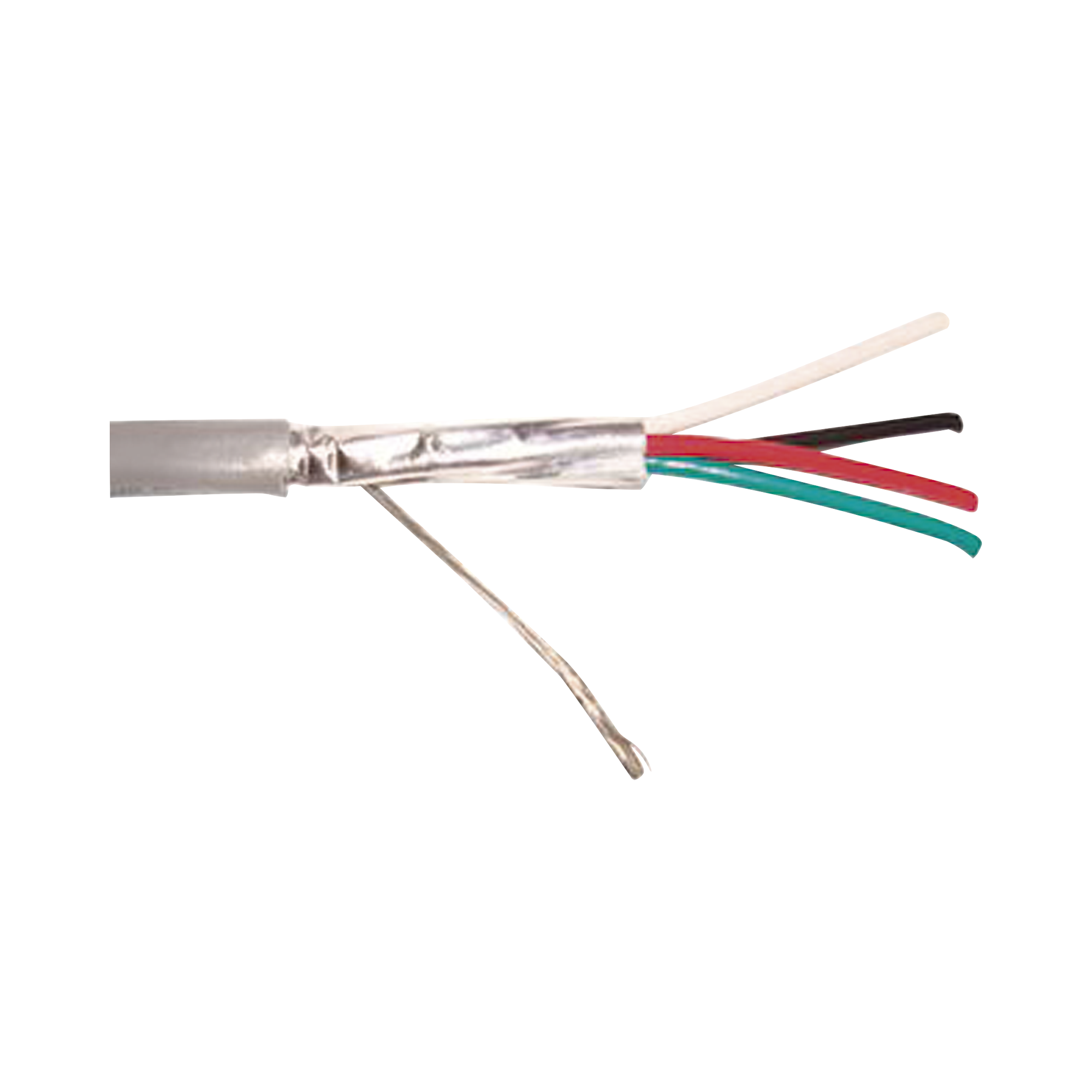 Cable 4 x 18 AWG / Blindado / 305 Metros (1000 Pies) / Riser / UL / Color Gris / Hecho en México