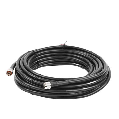 Jumper Coaxial de 50 Ohm con Cable Wilson-400 | Conector N Macho en los extremos | 15.24 metros de longitud.