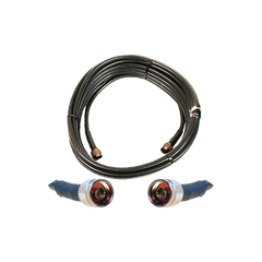 Jumper Coaxial de 50 Ohm con Cable Wilson-400 | Conector N Macho en los extremos | 15.24 metros de longitud.