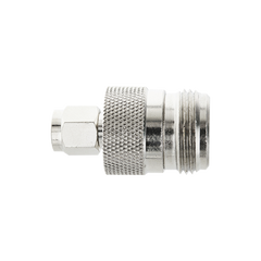 Adaptador en Linea de Conector SMA Macho a N Hembra.