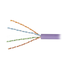 Bobina de Cable Blindado F/UTP de 4 Pares, Z-MAX, Cat6A, Soporte de Aplicaciones 10GBase-T, LS0H (Libre de Gases Toxicos), Color Violeta, 305 Metros (1000 Pies)
