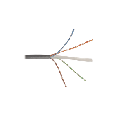 Bobina de Cable UTP Reelex, de 4 pares, Desempeño Cat6, LS0H (Bajo humo, cero halógenos), Color Gris, 24 AWG, 305m