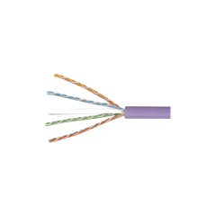 Bobina de Cable UTP Reelex, de 4 Pares, Desempeño Cat6, LS0H (Bajo Humo, Cero Halógenos), Color Violeta, 24 AWG, 305 Metros (1000 Pies)