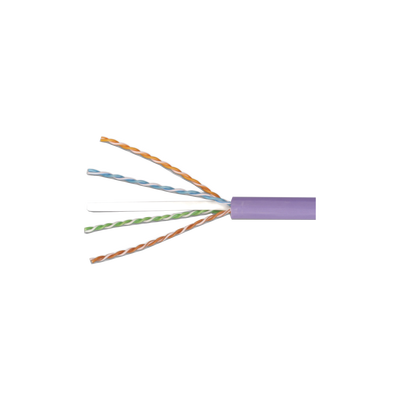 Bobina de Cable UTP Reelex, de 4 pares, Alto Desempeño Cat6, LS0H (Bajo humo, cero halógenos), Color Violeta, 23 AWG, 305m