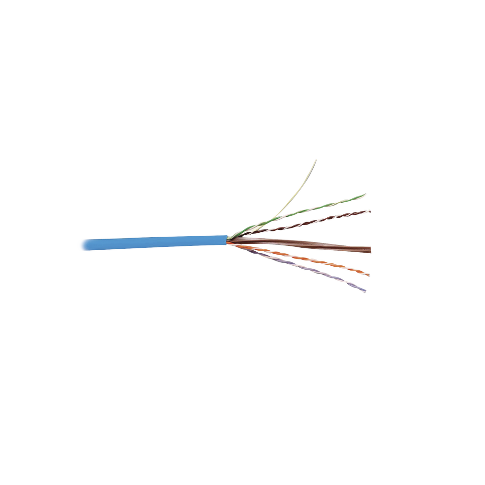 Bobina de Cable UTP Reelex, de 4 Pares, Alto Desempeño en Cat6 (350 MHz), PVC (CM), Color Azul, 24 AWG, 305 Metros (1000 Pies)