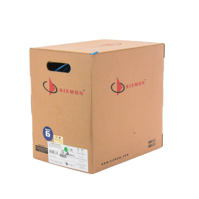 Bobina de Cable UTP Reelex, de 4 pares, Alto Desempeño Cat6, PVC (CM), Color Azul, 23 AWG, 305m