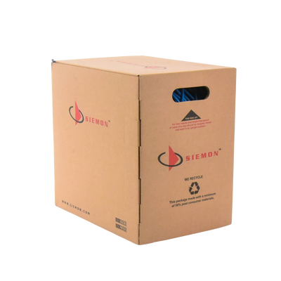 Bobina de Cable UTP Reelex, de 4 pares, Alto Desempeño Cat6, PVC (CM), Color Azul, 23 AWG, 305m