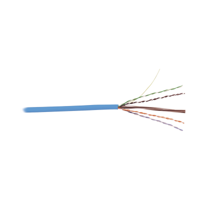 Bobina de Cable UTP Cat6, 23 AWG de 4 Pares, Alto Desempeño, PVC (CMR), 305m Reelex® (Color: Azul)