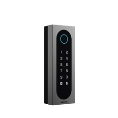Control de Acceso Slim Akuvox A08S / Aluminio y Vidrio Templado / IP65 & IK09 / Capacidad para 20,000 Tarjetas / Métodos de Acceso Multi (QR, Bluetooth, PIN, RFID) / Soporta Wiegand / 1 Salida de Relay