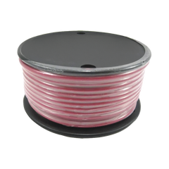 Rollo de cable grado marino calibre 12 en color rojo de 100 pies (30.48 m).