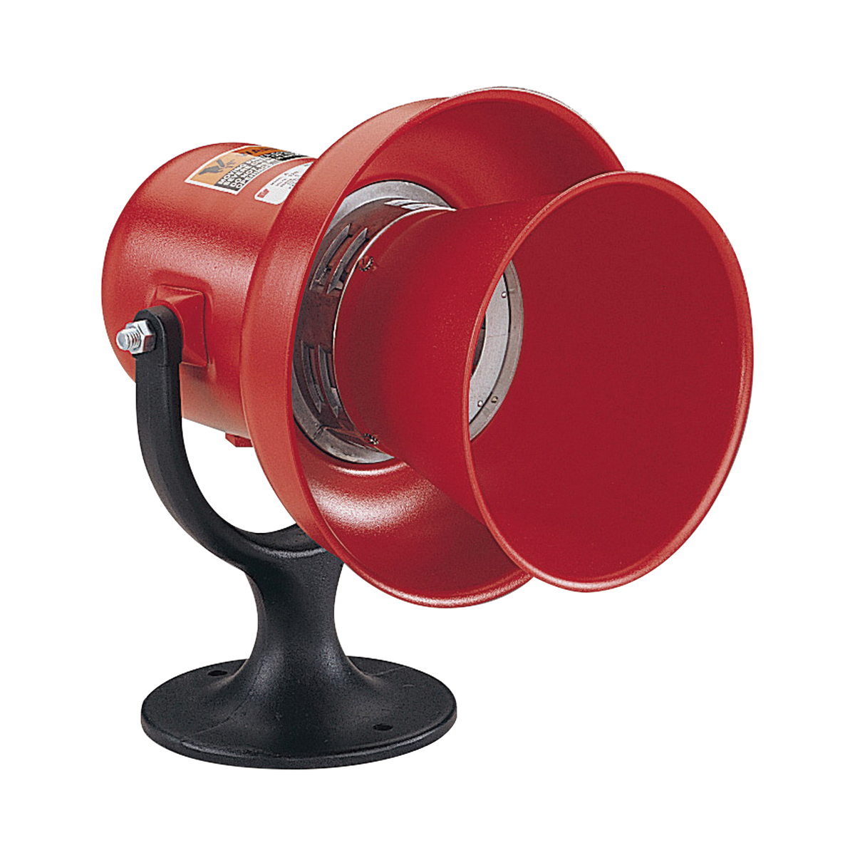 Sirena electromecánicade alarma general modelo A , UL y cUL, 120 Vca/cd, Color Rojo