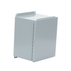 Gabinete de Bisagra Continua NEMA 12; IP66 de Uso en Intemperie, 305 x 254 x 203 mm, De Acero, Color Gris