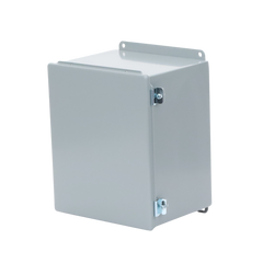 Gabinete de Bisagra Continua NEMA 12; IP66 de Uso en Intemperie, 305 x 254 x 203 mm, De Acero, Color Gris