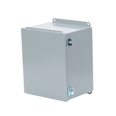 Gabinete de Bisagra Continua NEMA 12; IP66 de Uso en Intemperie, 305 x 254 x 203 mm, De Acero, Color Gris