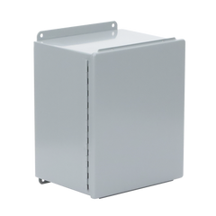 Gabinete de Bisagra Continua NEMA 12; IP66 de Uso en Intemperie, 305 x 254 x 203 mm, De Acero, Color Gris