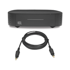 Amplificador una Zona de 2 Canales, 50 W por Canal, Con Cable TOSLINK Incluido, Transmisión por Chromecast, AirPlay, Alexa Cast, Spotify Connect