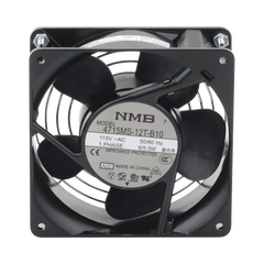 Ventilador Axial Compacto, de 4 Pulgadas, 49 CFM, 115 Vca, De Acero, Color Negro