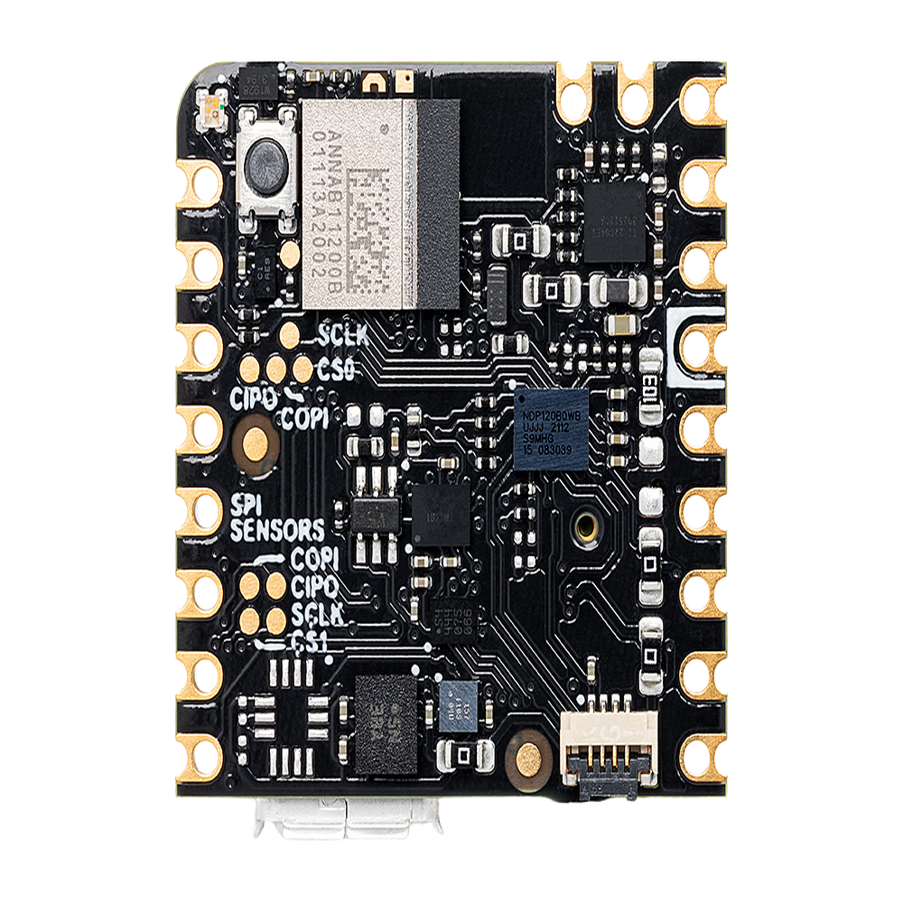 Placa Desarrollo Nicla Voice / Procesador Neural Syntiant NDP120 / Bluetooth 5.0 BLE / IMU 9 Ejes / Micrófono MEMS 105dB / Reconocimiento Voz Always-On / Machine Learning Edge