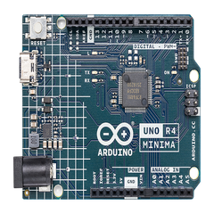 Placa Desarrollo Arduino UNO R4 Minima / Microcontrolador Renesas RA4M1 32-bit Cortex-M4 / 48 MHz / 256 kB Flash / 32 kB SRAM / 14 Digital I/O / 6 Analog Inputs / USB-C / Compatible con Shields UNO