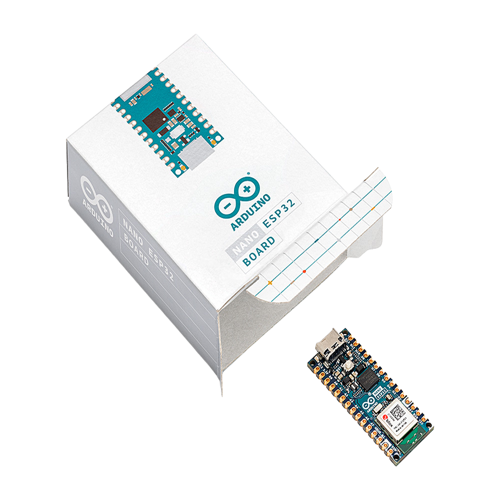 Placa Desarrollo Arduino Nano ESP32 / Microcontrolador ESP32-S3 Dual-Core 240 MHz / Wi-Fi 4 802.11 b/g/n + Bluetooth LE 5.0 / 16 MB Flash Externa + 8 MB PSRAM / Compatibilidad Arduino Cloud + MicroPython / USB-C + Conectividad IoT