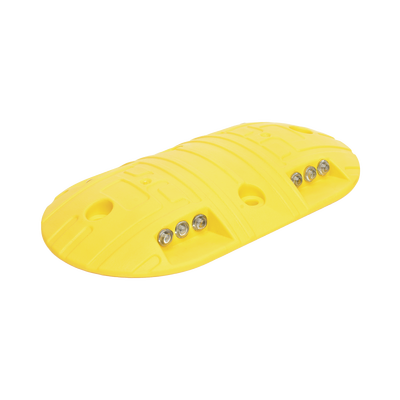 Boya D / Plastico Duradero / Amarilla / 4 Orificios / LEDS REFLEJANTES / 20 Toneladas.