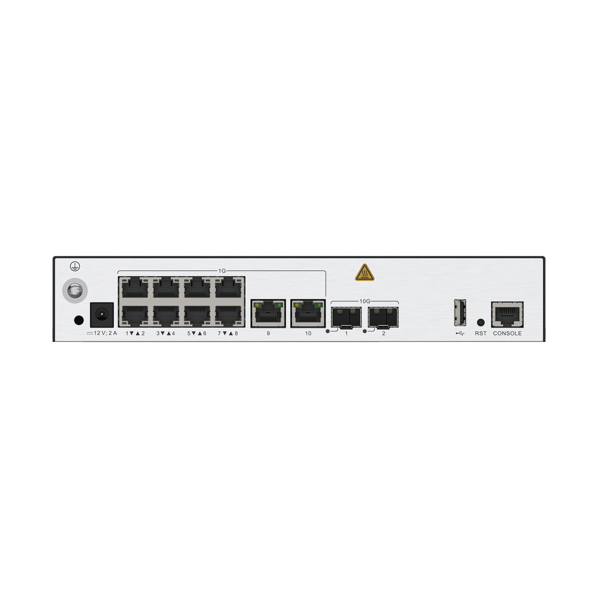 Controladora de Puntos de Acceso / 10 puertos 10/100/1000 Mbps / 2 puertos 10GE SFP+ / Hotspot 2.0 / Roaming Capa 2 y 3 / Rendimiento 10 Gbps / Soporta 128 APs / Hasta 1024 Clientes