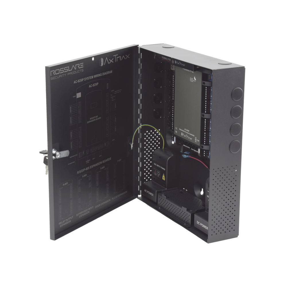 Controlador de acceso para 4 lectoras / Expandible a 56 Lectoras / Compatible con Sistema de Elevadores / 100,000 Usuarios