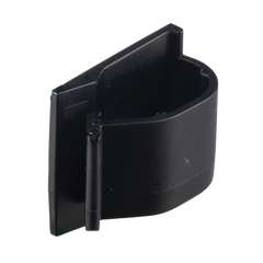 Clip de Nylon 6.6 con Adhesivo, Para Cables de Hasta 15.8 mm de Diámetro, Uso Interior/Exterior, Color Negro, Paquete de 100pz