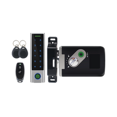 Kit de Cerradura Inteligente / Incluye Teclado y Control Remoto / Soporta Huella, Tarjeta y Contraseña / Teclado Metálico IP65