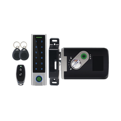 Kit de Cerradura Inteligente / Incluye Teclado y Control Remoto / Soporta Huella, Tarjeta y Contraseña / Teclado Metálico IP65