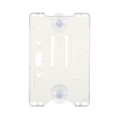 Porta tarjeta de plastico ABS / Transparente / Compatible con tarjetas ACCESSCARDEPC / PROCARDX o Formato CR80
