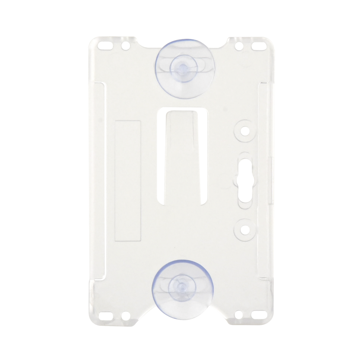 Porta tarjeta de plastico ABS / Transparente / Compatible con tarjetas ACCESSCARDEPC / PROCARDX o Formato CR80