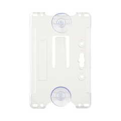 Porta tarjeta de plastico ABS / Transparente / Compatible con tarjetas ACCESSCARDEPC / PROCARDX o Formato CR80