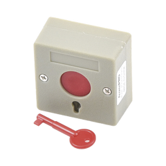 Botón de Pánico a Prueba de Fuego / Restablecimiento con Llave / Tamaño Compacto para Fácil Instalación