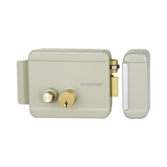 Cerradura Eléctrica con Botón de Salida/ Incluye Llave  / Exterior / Derecha