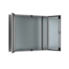 Gabinete de Doble Puerta, 1200 x 1200 x 400 mm, de Acero Inoxidable, Cepillado. Protección NEMA 12, IP55, IK10