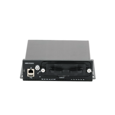 NVR Móvil de 4 Canales de 2 Megapixel / 4 PoE + 4 vía Switch Extendible / 2 Bahías de Disco Duro / Incluye Modulo GPS / conector RJ45