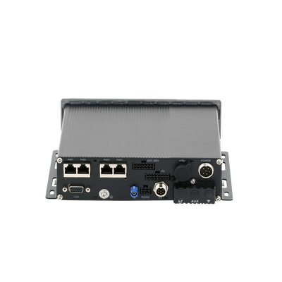 NVR Móvil de 4 Canales de 2 Megapixel / 4 PoE + 4 vía Switch Extendible / 2 Bahías de Disco Duro / Incluye Modulo GPS / conector RJ45