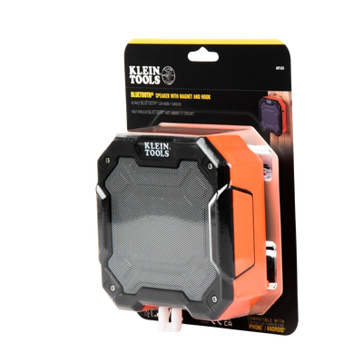 Bocina Portátil BLUETOOTH® con Imán y Gancho para Colgarse. Permite Altavoz Manos Libres con Micrófono Incorporado.