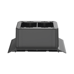 Caja de Conexión Doble, Para Uso con Canaleta de Piso AFR4BCBL6, Material PVC Rígido, Color Negro