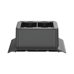 Caja de Conexión Doble, Para Uso con Canaleta de Piso AFR4BCBL6, Material PVC Rígido, Color Negro