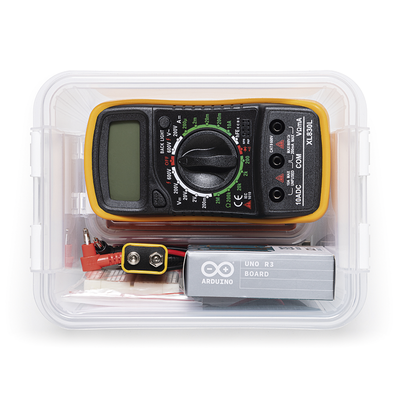 Arduino Student Kit,,Es un completo recurso multilenguaje de aprendizaje diseñado para enseñar los fundamentos de electrónica y programación a estudiantes de 11 años en adelante, sin necesidad de experiencia previa