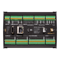 Controlador Industrial Arduino Portenta Machine Control / STM32H747XI Dual Cortex / 24V DC / 8 Entradas Digitales / 8 Salidas Digitales / 12 I/O Programables / 3 Entradas Analógicas / 4 Salidas Analógicas / 3 Canales Temperatura / CAN / Ethe