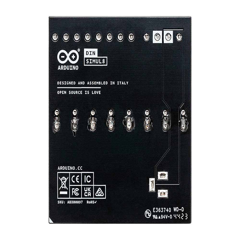 PLC Industrial Arduino Opta / Micro PLC IoT / Dual-core STM32H747XI / 8 Entradas Analógicas-Digitales / 4 Relés 10A / Ethernet + RS485 + WiFi-BLE / Programación Arduino + IEC-61131-3 / IP20
